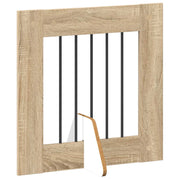 Fällbar hundgrind med stativ 6 st Sonoma-ek 362 cm