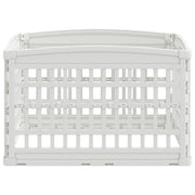 4-delad Hundlekhage 88 x 88 x 56 cm Plast Vit Hopfällbar
