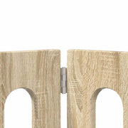 Fällbar husdjursgrind 4 st 201 x 38 x 70 cm
