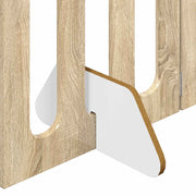 Fällbar husdjursgrind 4 st 201 x 38 x 70 cm