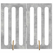 Fällbar husdjursgrind 2 st 100,5 x 38 x 90 cm