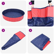 Hundpool Ø300 x 38 cm Tjock PVC Röd