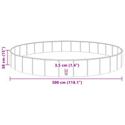 Hundpool Ø300 x 38 cm Tjock PVC Röd