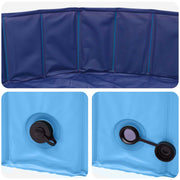 Hundpool Ø300 x 38 cm Tjock PVC Blå