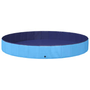 Hundpool Ø300 x 38 cm Tjock PVC Blå