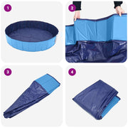 Hundpool Ø300 x 38 cm Tjock PVC Blå