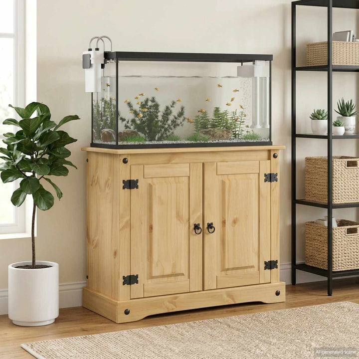 Aquariumställ CORONA Brun 81,5 x 37 x 73 cm 250 kg Massiv furu