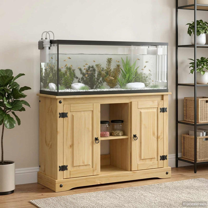 Aquariumställ CORONA Brun 101,5 x 37 x 73 cm 300 kg Massiv furu