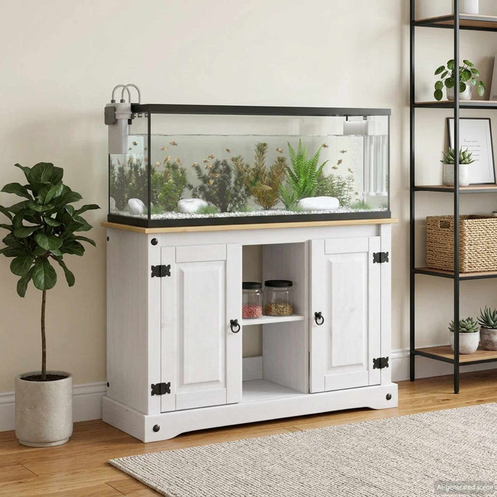Aquariumställ CORONA Vit och brun 101,5 x 37 x 73 cm 300 kg