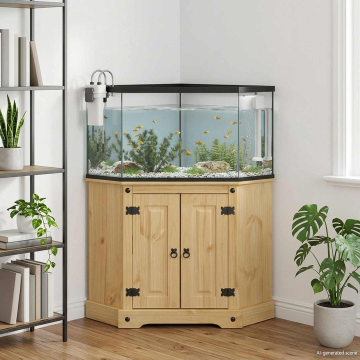 Aquariumställ CORONA Brun 70 x 70 x 73 cm 300 kg Massiv furu