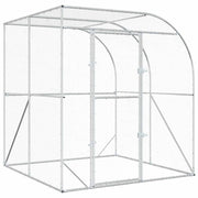 Hönsgård Silver 200 x 200 x 215 cm Galvaniserat stål