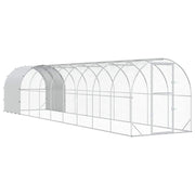 Hönsgård Silver 1000 x 200 x 200 cm Galvaniserat stål