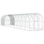 Hönsgård Silver 1000 x 200 x 200 cm Galvaniserat stål