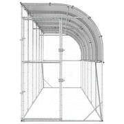 Hönshus mot Vägg Silver 600 x 150 x 215 cm Galvaniserat stål