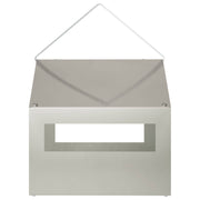 Hängande fågelmatare Rostfritt stål Silver 30 x 23 x 23 cm